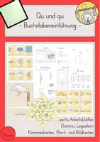 Vorschau - Arbeitsblätter - Buchstabeneinführung Qu qu - Deckblatt