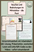 Vorschau - Stundenentwürfe - Die Pest - Seuchen im Mittelalter - Deckblatt