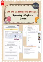 Vorschau - Stundenentwürfe - At the underground station - Englisch Dialog - Deckblatt