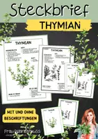 Vorschau - Arbeitsblätter - Steckbrief Thymian – Arbeitsblätter ab 3. Klasse - Deckblatt