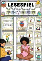 Vorschau - Spiele - Lesespiel "Ostern" DaZ / Deutsch - Deckblatt