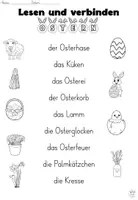 Vorschau - Arbeitsblätter - Lesen und verbinden "Ostern" DaZ / DaF / Deutsch - Seite 2