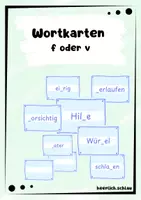 Vorschau - Spiele - Wortkarten f und v - Deckblatt