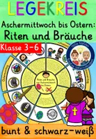Vorschau - Mal- und Bastelvorlagen - Aschermittwoch, Karwoche & Ostern Klasse 3-6 Legekreis: Riten & Bräuche - Deckblatt