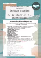 Vorschau - Unterrichtsreihen - 8 Aristoteles und Mesoteslehre - Ethik in der Oberstufe - Deckblatt