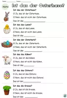Vorschau - Arbeitsblätter - Übung "Ist das der Osterhase?" DaZ / DaF / Deutsch - Seite 3