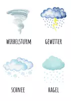 Vorschau - Bildkarten - Wetter & Jahreszeiten – Morgenkreiskarten für den Kindergarten - Seite 3