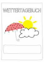 Vorschau - Arbeitsblätter - Wettertagebuch - kostenlose Vorlage - Seite 1