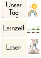 Vorschau - Präsentationen/Tafelbilder - Tagestransparenz: Stundenplan für die Tafel - Seite 1