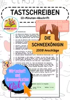 Vorschau - Text - Tastschreiben: 10-Minuten-Abschrift Die Schneekönigin - Deckblatt