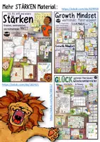 Vorschau - Arbeitsblätter - Kreativprojekt: Meine Stärken / Löwe + Bonus: 200 Stärkenliste - Seite 1