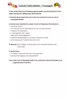 Vorschau - Arbeitsblätter - Steckbrief exotische Früchte - Deckblatt