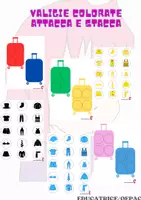 anteprima - Flashcard - valigie colorate attacca e stacca - Pagina di copertina