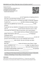Vorschau - Arbeitsblätter - Arbeitsblätter zum Thema "Was kann man mit Drachen machen?" + Lösung & MP3 + - Deckblatt