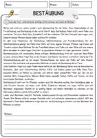 Vorschau - Arbeitsblätter - Bestaeubung Biologie Arbeitsblätter mit Lösungen Lesetext - Seite 1