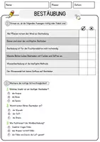 Vorschau - Arbeitsblätter - Bestaeubung Biologie Arbeitsblätter mit Lösungen Lesetext - Seite 2