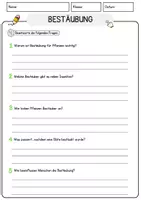 Vorschau - Arbeitsblätter - Bestaeubung Biologie Arbeitsblätter mit Lösungen Lesetext - Seite 3