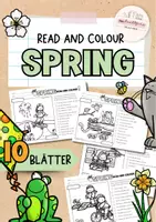 Vorschau - Arbeitsblätter - Spring | Read and Colour | 10 Ausmalbilder | differenziert - Deckblatt