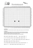 Voorbeeld - Roosterpuzzel - Pasen - Lente - Substitutieles - Pagina 1