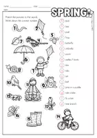 Vorschau - Arbeitsblätter - Spring | Activity | Wortschatz Arbeitsblatt | kostenlos - Seite 2