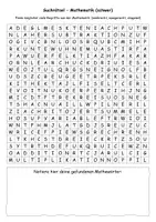 Vorschau - Arbeitsblätter - Suchrätsel Mathematik (für höhere Klasse) - Seite 2