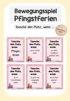 Vorschau - Spiele - Bewegungsspiel Pfingstferien - Tausche den Platz, wenn ... - Deckblatt