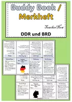 Vorschau - Merkblätter - Buddy-Book/ Merkheft / Faltheft: DDR und BRD (editierbar) - Deckblatt