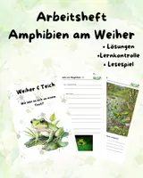 Vorschau - Arbeitsblätter - Einheimische Amphibien am Weiher - Material - Deckblatt