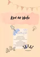 Vorschau - Bildkarten - Kind der Woche Privilegien - Deckblatt