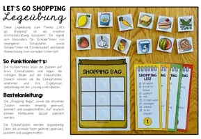 Vorschau - Stationenlernen - Let's go shopping! (Food) - Legeübung - Seite 1