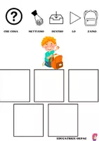 anteprima - Esercizi - ESERCIZI CAA: LETTURA, COSA VA DENTRO ...? COLORARE - Pagina 2