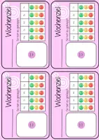 Vorschau - Lehrpläne/Lehrermaterial - Individuelle Wochenziele für SuS-Tische (rosa) - Seite 1