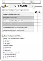 Vorschau - Arbeitsblätter - Vitamine Biologie Arbeitsblätter mit Lösungen Lesetext - Seite 2