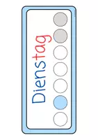 Vorschau - Lehrpläne/Lehrermaterial - Kalenderkarten für Klasse 1 in Blau - Seite 3