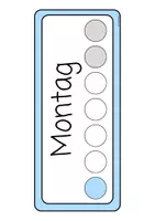 Vorschau - Lehrpläne/Lehrermaterial - Kalenderkarten (Deutsch, Französisch & Englisch) in Blau - Seite 2
