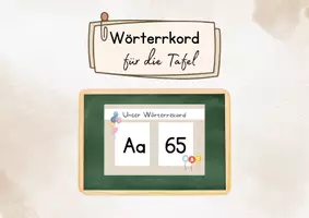 Vorschau - Poster - Unser Wörterrekord - Deckblatt