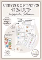 Vorschau - Arbeitsblätter - Rechnen mit Zähltüten - Verdoppeln und Halbieren - Deckblatt