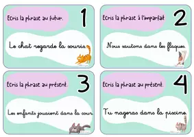 Aperçu - Apprentissages en autonomie - CE1 GRAMMAIRE transposition de phrases au PPF - Page 2