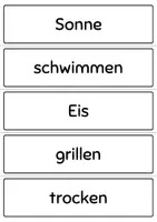 Vorschau - Präsentationen/Tafelbilder - SOMMER - Nomen, Verben, Adjektive (Wortarten üben) - Seite 2