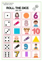 anteprima - Materiale interattivo - 🇬🇧Speaking : gioco "Roll the dice " - Pagina 1