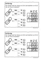 Vorschau - Unterrichtsreihen - Materialpaket: Schriftliche Addition und schriftliche Subtraktion im Zahlenraum 1000 - Seite 3