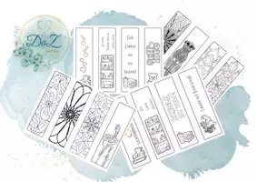 Vorschau - Fördermaterial/Inklusion - Lesezeichen zum ausmalen - Deckblatt