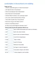 Vorschau - Arbeitsblätter - Lückentext: Landschaften von Deutschland (mp3) A2/B1 - Seite 2