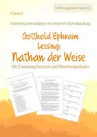 Vorschau - Klassenarbeiten - Klausur Dramenszenenanalyse Nathan der Weise - Deckblatt