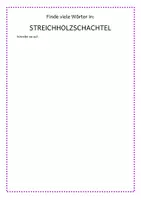 Vorschau - Arbeitsblätter - Wörtersuche lange Wörter - Seite 1