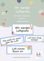 Vorschau - Unterrichtsreihen - Reihentransparenz Thema: Luft - Deckblatt