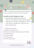 Vorschau - Unterrichtsreihen - Reihentransparenz Thema: Luft - Seite 1