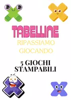 anteprima - Esercizi - TABELLINE IN GIOCO - Pagina di copertina