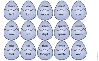 anteprima - Esercizi - Easter Irregular Verbs (Simple Past) - Task Cards & Puzzles - Pagina 2