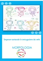 anteprima - Esercizi - Imparare cantando le coniugazione dei verbi - Pagina di copertina